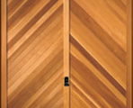 Chevron Cedar - Garage Doors Direct